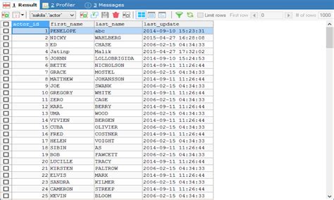 tab result
